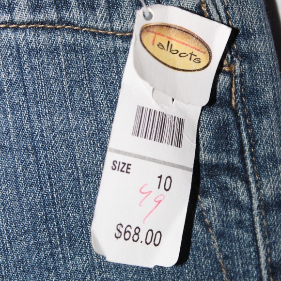 Talbots Straight Leg Stretch Denim. Sz. 10 - Picture 4 of 8